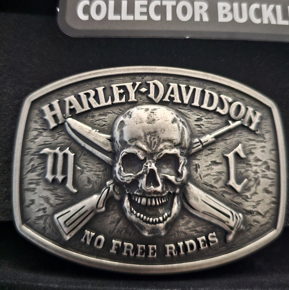 Harley-Davidson Silver Skull Belt Buckle